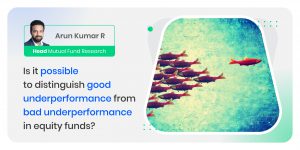 Is it possible to distinguish good underperformance from bad underperformance in equity funds?